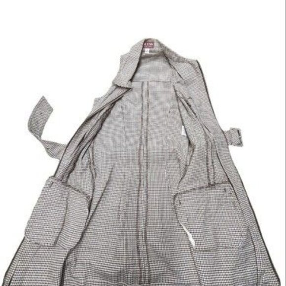 Guess Jeans USA Girls Chevron Jumper Dress White Brown/Blue Plaid Girls Size 3 - Picture 5 of 10